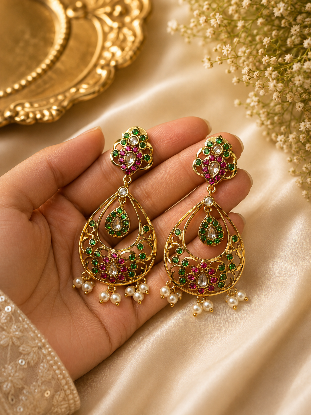 Royal Emerald Ruby Drops