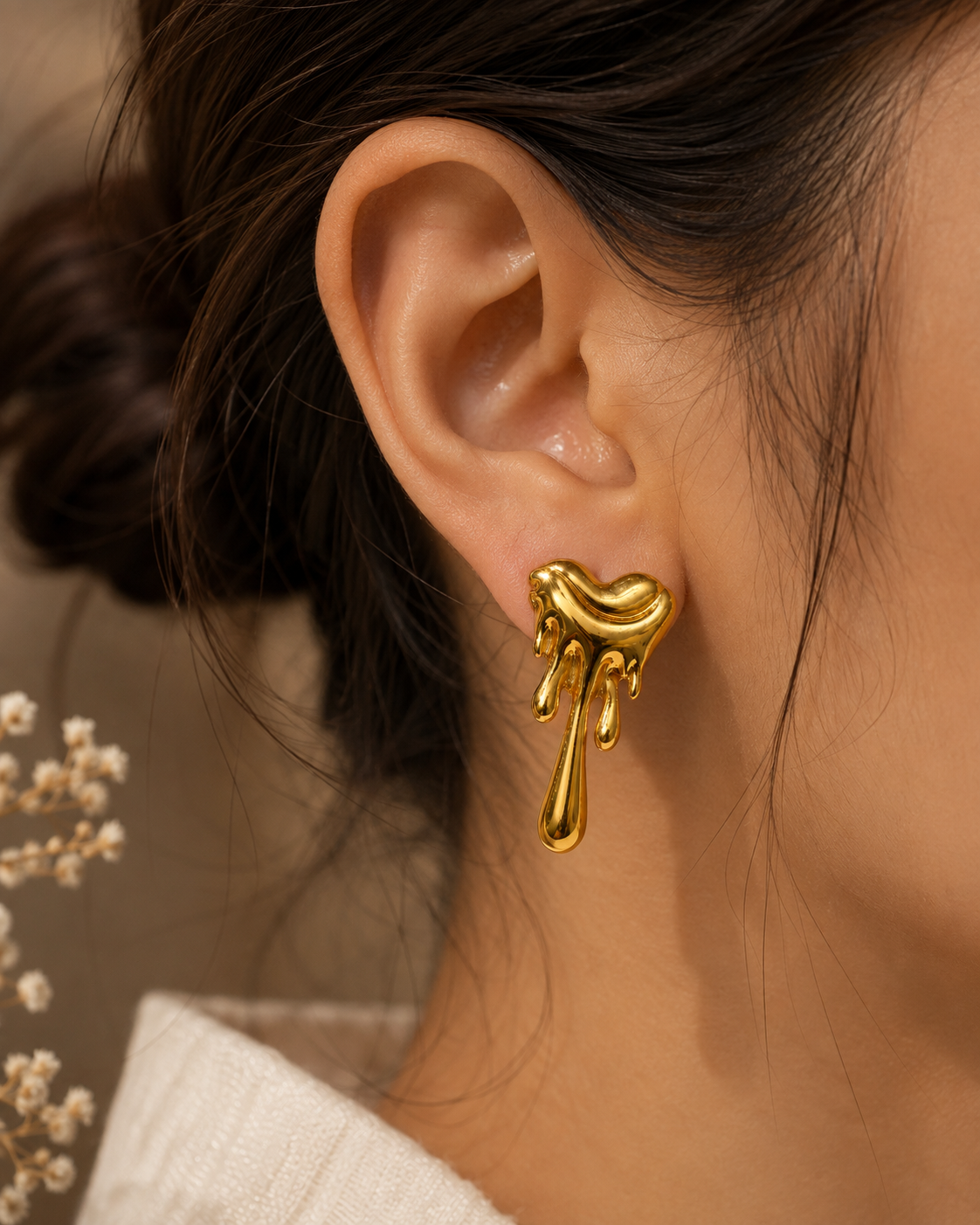 Golden Drip Earrings
