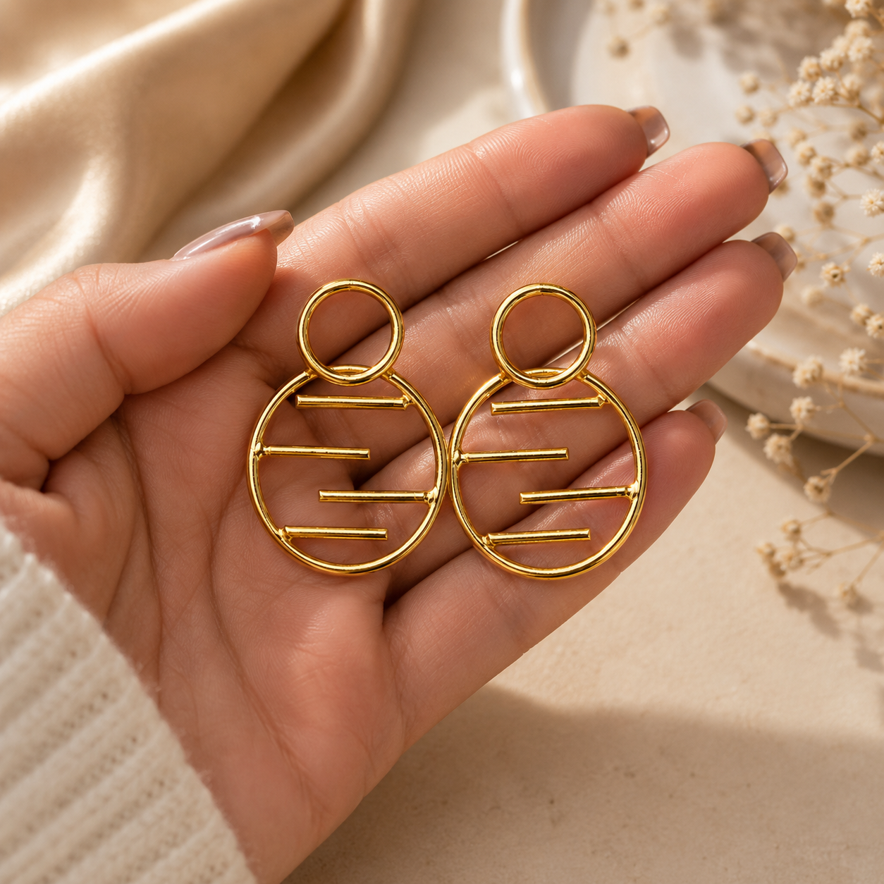 Golden Orbit Earrings