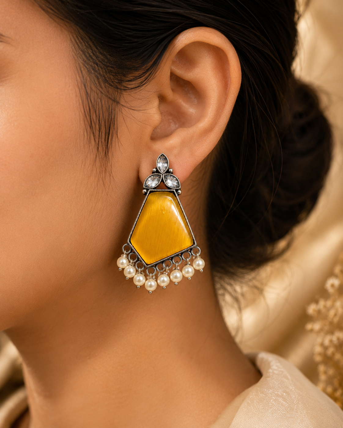 Red Luxe Drop Earrings