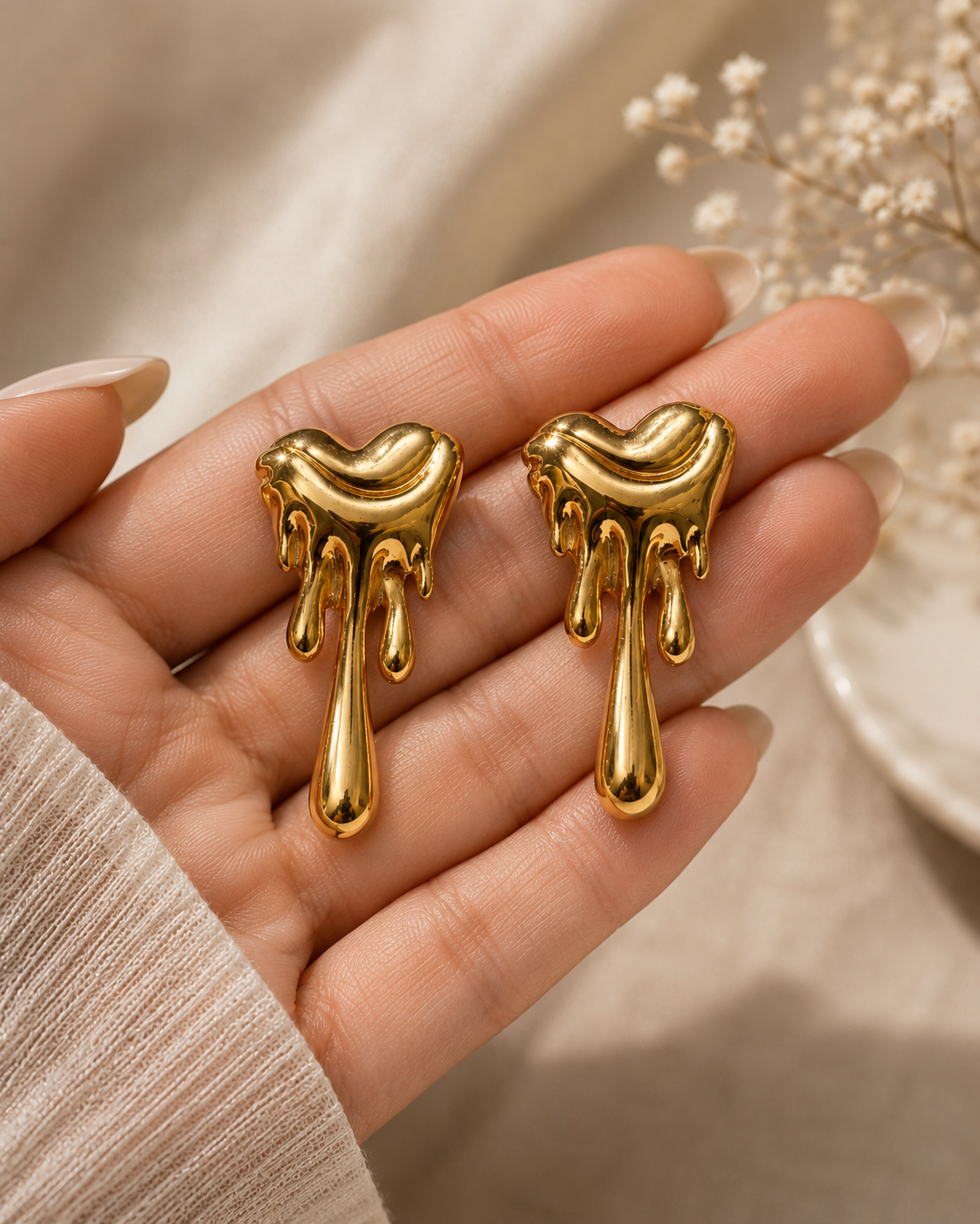 Golden Drip Earrings