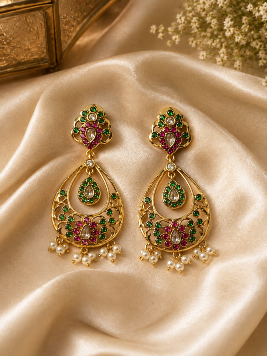 Royal Emerald Ruby Drops